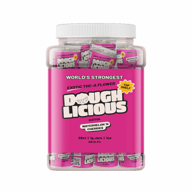Doughlicious_1G - Watermelon 'N Cherries Jar