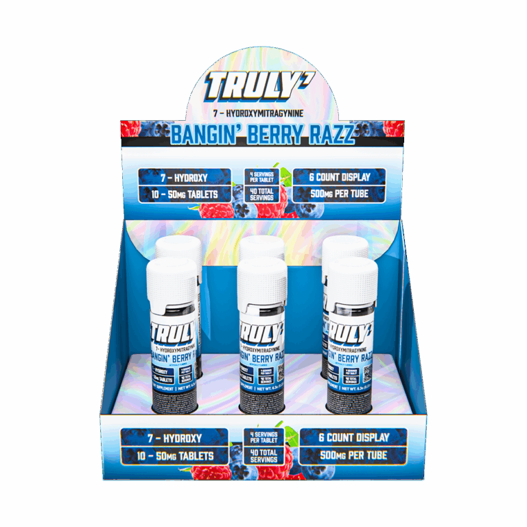 Truly 7 - Bangin Berry Razz Display Front