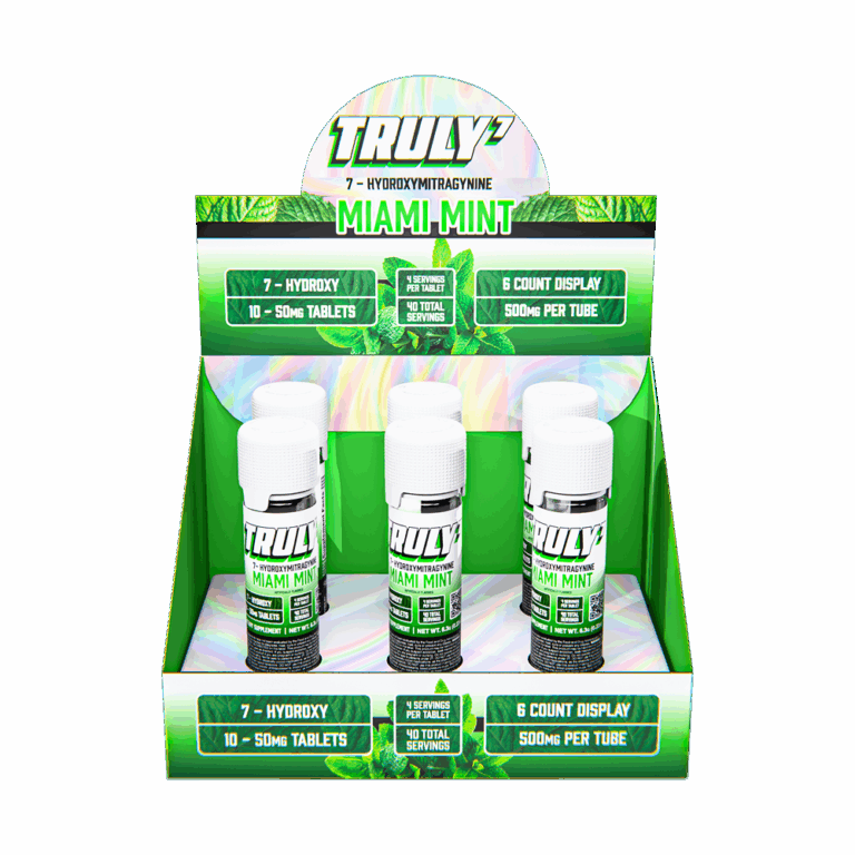 Truly 7 - Miami Mint Display Front