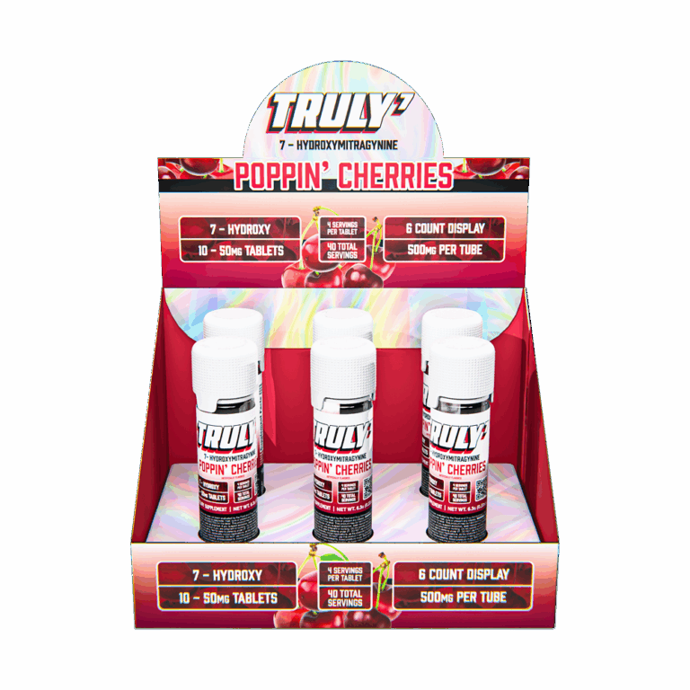 Truly 7 - Poppin Cherries Display Front