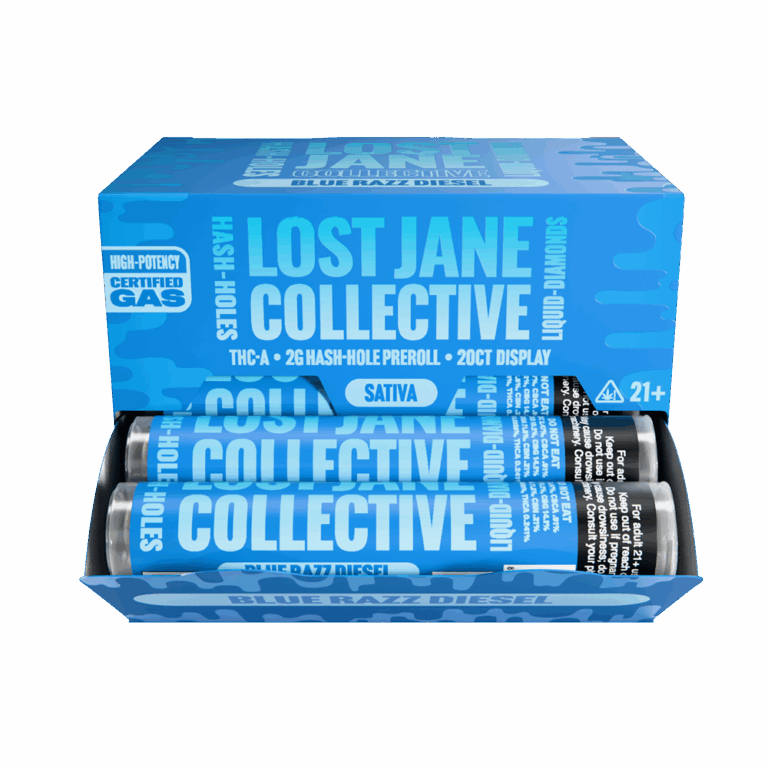 Hash Holes - Blue Razz Diesel Display Front